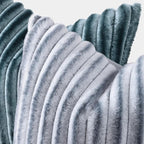 decorUhome Fall Faux Fur Throw Pillow Covers 12x20 Set of 2 Grey White | - Image 2