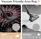 Vacuum-Friendly, Round 6ft Washable Area Rug - Image 4