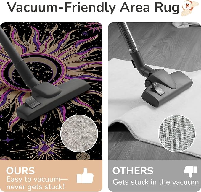 Vacuum-Friendly, 6x9 Washable Area Rug - Image 4