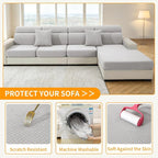 XINEAGE Couch Cushion Covers, Loveseat Sofa Seat Slipcovers - Image 6