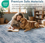 2x6 Ft Washable Runner Rug, Non-Slip Low Pile Hallway Kitchen Area Rug - Image 6
