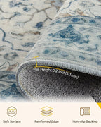 RELEANY Washable Area Rug, Runner 3'x10', Water Repellent, Pet Friendly - Image 3
