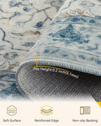 RELEANY Washable Area Rug, Runner 3'x9', Water Repellent, Pet Friendly - Image 2