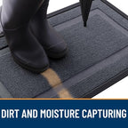OLANLY Front Door Mat Outside 47x32, All-Season Heavy-Duty Rubber Doormat | - Image 5