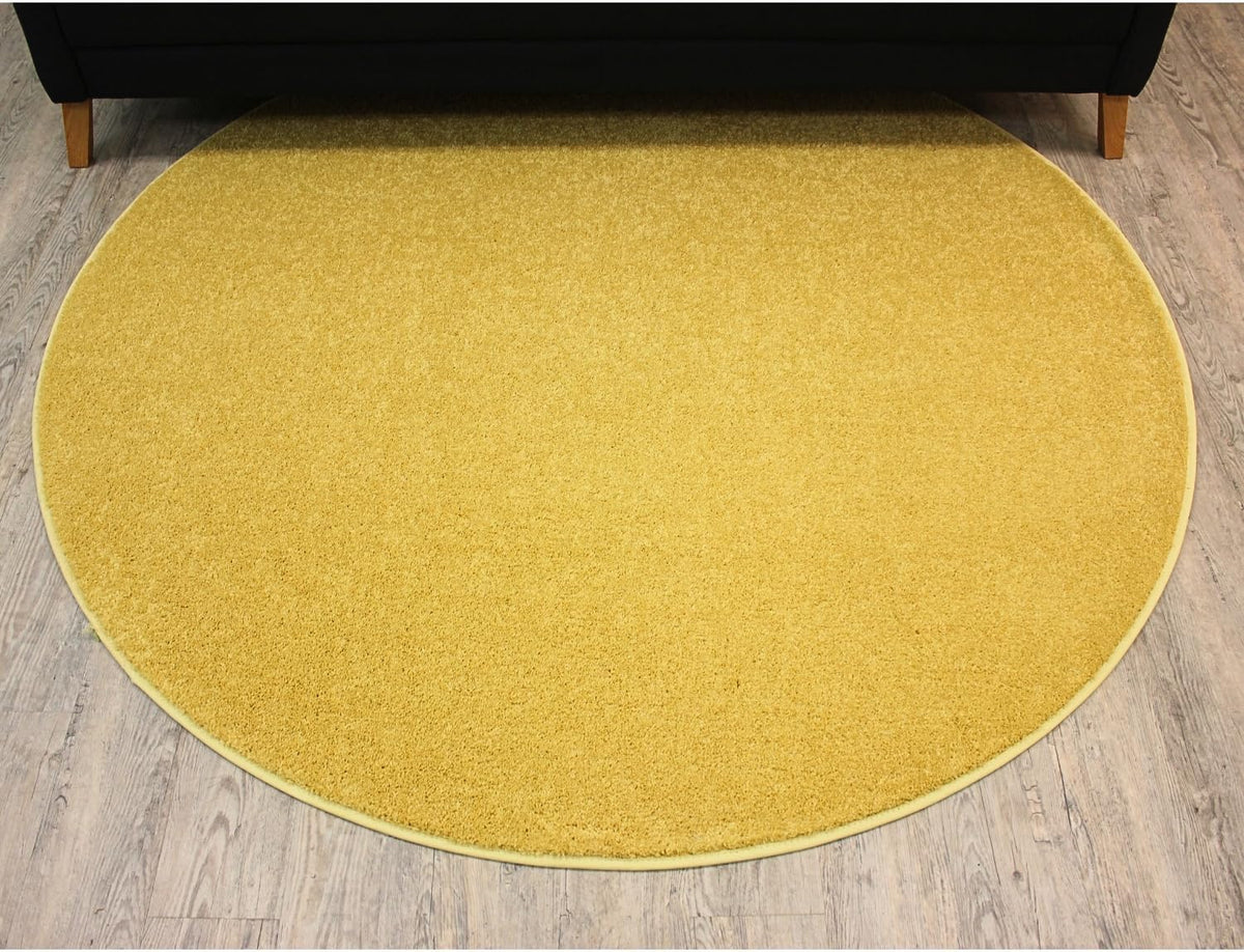 KOECKRITZ Soft and Colorful Kids Classroom Area Rugs (Passes Flammability Pill Test) Many Sizes and Bright Colors to Select from (10' Round, Lemon)