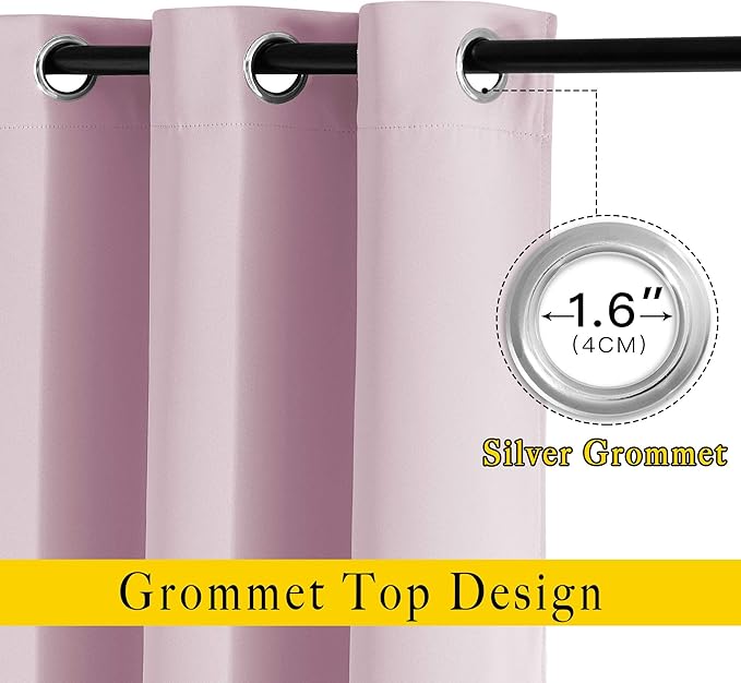 NICETOWN Room Darkening 72 inch Curtains - Image 4