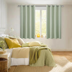 Blackout Curtains for Bedroom, 2 Panels, Seafoam Green 52 x 45 Inch | Thermal - Image 7