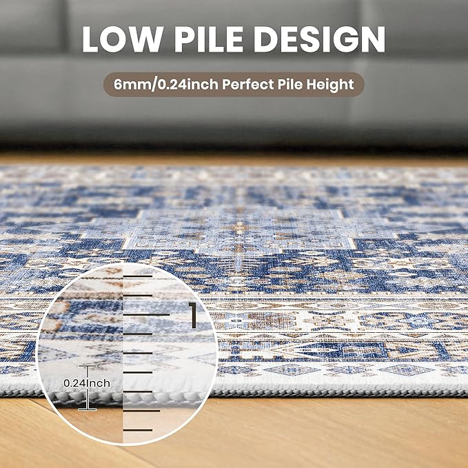 Round Rug 8ft, Circle Rug for Dining Room Table, Dining Room, Nursery Room - Image 7