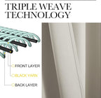 NICETOWN Natural Room Darkening Curtains 86" Long - Image 4