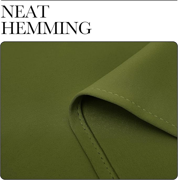 NICETOWN Olive Green Blackout Curtains 120 inches Length - Image 6
