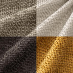 MIULEE Decorative Chenille Fall Pillow Covers Gold Brown 20x20 Pack of 4 | - Image 2