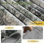 8x10 Ft Large Area Rugs for Living Room, Soft Non-Slip Washable Rugs Modern - Image 6