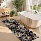 Findosom Hallway Runner Rug 2x8, Non Slip High-Low Textured Floral Washable - Image 8