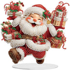 5D Diamond Art Kits for Adults, Santa Claus, Special Shaped Rhinestone Diamond Art Christmas Ornaments, Christmas Lover, DIY Diamond Art Painting Desktop Ornament Gem Art Crafts for Adults Home Decor