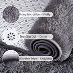 Chicrug Soft Runner Rugs for Bedroom Living Room Plush Fluffy Rug 2x4 | Shag - Image 6