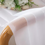 2 Pack White Sheer Curtain Panels - Image 4
