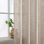 MIULEE Natural Linen Curtains 52x54 Inch Length - Image 5