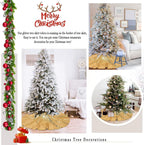 Tree Skirt 48 Inch Gold Christmas Tree Skirt Sequin Tree Skirt for 6ft Tree Glitter Gold Christmas Decorations