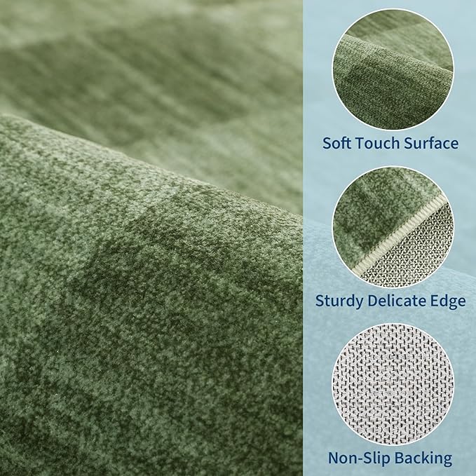 GarveeHome Checkered Washable 2x3 Rug Small Area Rugs Non-Slip - Image 7