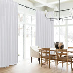 RYB HOME Farmhouse Boho Linen Sheer Curtains 90 inches Long - Image 7