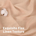 YoungsTex Peach Linen Curtains 45 Inches Long - Image 4
