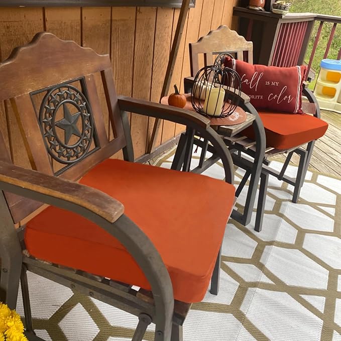 Sqodok Outdoor Cushion Covers 24x24 inch, Wicker Chair - Image 7