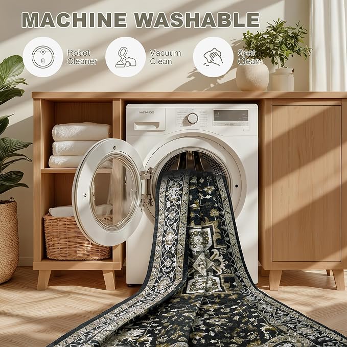 2x3 Area Rugs Living Room: Washable Rug - Image 6