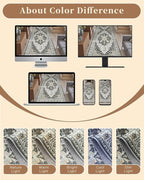 Madane Hallway Runner Rug 2'6''x14' Kitchen Runners Vintage, Stain-Resistant - Image 9