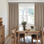 MIULEE Copper Brown Pinch Pleated 100% Blackout Curtains 40x108 Inches | Room - Image 7