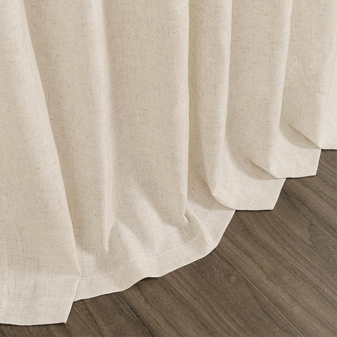 Cream Beige Curtains 90 Inches Long - Image 9