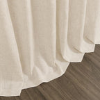 108 Inch Long Curtains for Living Room Cream Beige Linen Modern Farmhouse Decor - Image 9
