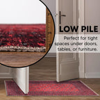 Keen Home Design 2x3 Rug - Machine Washable Entry Rug with Non-Slip Backing, Ideal for Enteryway, Kitchen, Bathroom, Laundry Room - Vintage, Easy Clean, Durable, Low Pile Rug - (2' x 3')