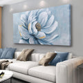 Belmrxne Flower Wall Art Blue and Gold Wall Decor Funky Canvas Painting Wall Prints Aesthetic Modern Artwork for Living Room Bedroom Dining Room Office Home Decor 24x48inch
