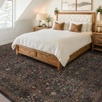 Vintage 7x9 Brown Rug for Living Room - Image 3