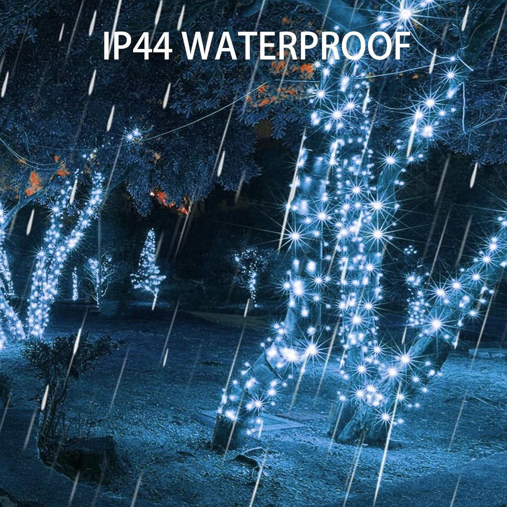 Dazzle Bright 66FT 200 LED Christmas Lights, Christmas String Lights Plug in with 8 Modes, Waterproof Christmas Decorations for Xmas Indoor Outdoor Party Home Tree Decor, White