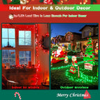 JMEXSUSS Red and Green Solar Christmas Lights Outdoor Waterproof, 2 Pack 100 Led 33ft Color Changing Solar String Lights for Christmas Tree Decor