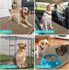 OLANLY Dog Door Mat for Muddy Paws 70x46, Super Absorbent Chenille Mud Mat | Tan - Image 7