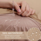hyha Waterproof Couch Cushion Covers, Sectional Sofa Slipcovers Washable, L Shape Chaise Dog Couch Covers for Sectional Sofa, Universal Furniture Protector (1 Piece for Chaise, Camel)