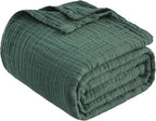 EMME Muslin Blankets for Adults Throw Blanket for Couch Breathable Gauze Soft - Image 6