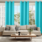 Blackout Curtains for Bedroom, 38 x 84 Inches Long, Turquoise | Thermal - Image 6