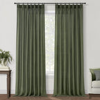 Pleated Linen Curtains 105 Inches Long - Image 9
