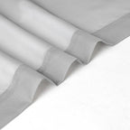 Chyhomenyc Sheer Light Grey Tier Curtains 24 Inch Length, Small Window Curtains - Image 8