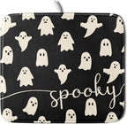 Halloween Dish Drying Mat for Kitchen Counter Spooky Ghost Holiday Super Absorbent Reversible Microfiber Kitchen Countertop Protector Dishes Pad Small 16x18 inch