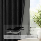 72 Inch Blackout Curtains for Living Room 2 Panel Burg Complete Black Out - Image 7