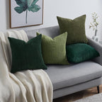 Topfinel Christmas Decorative Throw Pillow Covers Green Series, Winter Fluffy - Image 3