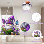 SENQAO Gnome Diamond Art Hanging Kit for Adult, Special Shaped Rhinestone, Double Sided DIY Acrylic Diamond Art Painting Window Pendants Home Garden Wall Hanging Kits Hanging Ornament(Butterfly Book)