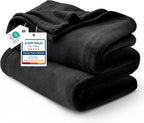 Bedsure GentleSoft Fleece Halloween Blankets King Size Black by Unknown