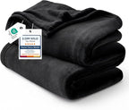 Bedsure GentleSoft Fleece Halloween Blankets Queen Size Black by Unknown