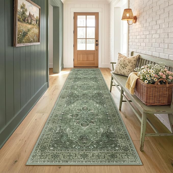 RELEANY Washable Area Rug, Runner 2'x8', Water Repellent, Pet Friendly - Image 2