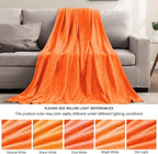 BEDELITE Fleece Blankets 108 inch x90 Size Orange Throw Blankets - Image 5